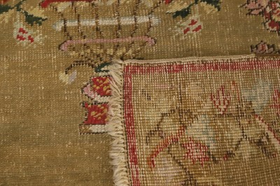 Lot 257 - An Oushak wool rug in the European needlepoint style