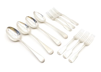 Lot 40 - A collection of silver flatware