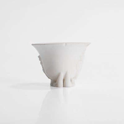 Lot 95 - A Chinese blanc de Chine libation cup
