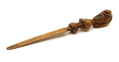 Lot 327 - An American boxwood letter opener