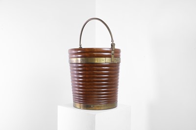Lot 22 - A George III mahogany plate bucket