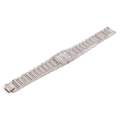 Lot 1478 - An 18ct white gold Piaget Dancer quartz bracelet watch