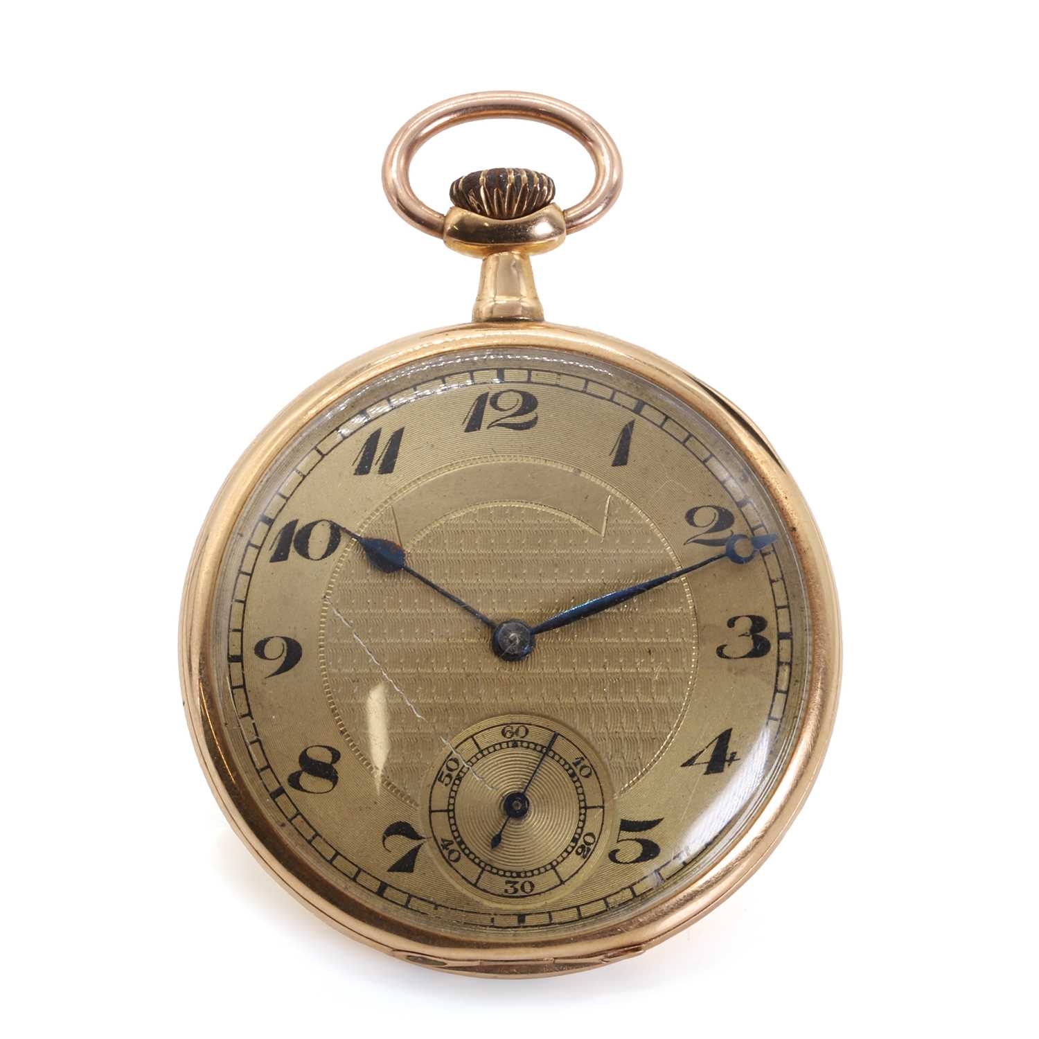 Lot 1447 - An 18ct gold pocket watch