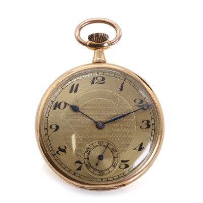 Lot 1447 - An 18ct gold pocket watch