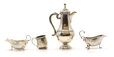 Lot 58 - Two silver sauceboats