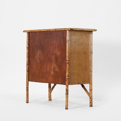 Lot 387 - A Victorian bamboo and rattan chest