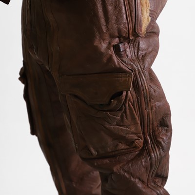 Lot 423 - A sheepskin flying jacket and trousers