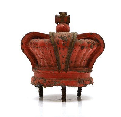 Lot 429 - A painted cast iron crown