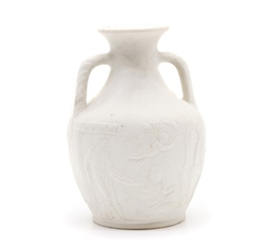Lot 105 - A stoneware Portland vase