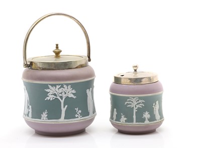 Lot 102 - Two Wedgwood Jasperware jars