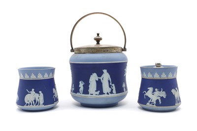 Lot 112 - Three Wedgwood Jasperware jars