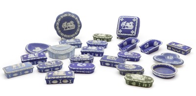 Lot 94 - A collection of Wedgwood Jasperware boxes and covers