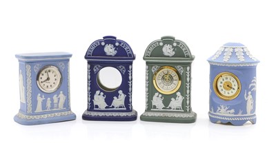 Lot 98 - A group of four Wedgwood Jasperware mantle timepieces