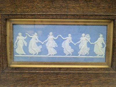 Lot 109 - A group of seven framed Wedgwood Jasperware plaques