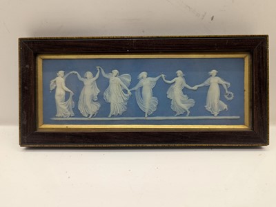 Lot 109 - A group of seven framed Wedgwood Jasperware plaques