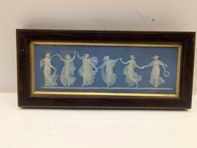 Lot 109 - A group of seven framed Wedgwood Jasperware plaques