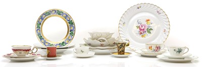 Lot 358 - A collection of German porcelain wares