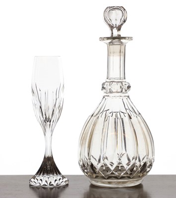 Lot 439 - A collection of nine glass decanters