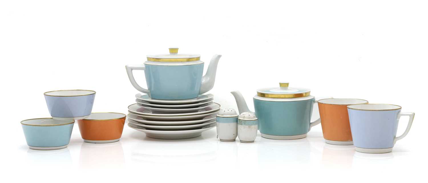 Lot 370 - A Royal Copenhagen porcelain tea service