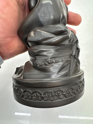 Lot 117 - Two Wedgwood black basalt figures