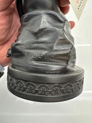 Lot 117 - Two Wedgwood black basalt figures