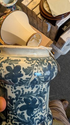 Lot 156 - An Italian faience dry drug jar