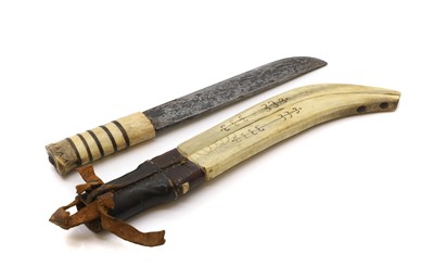 Lot 493 - A Sami knife and sheath