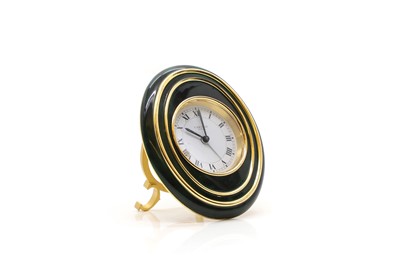 Lot 403 - A Cartier brass cased alarm clock