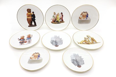 Lot 340 - A series of six Jeff Koons series porcelain plates