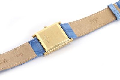 Lot 1503 - A ladies' 18ct gold Jaeger LeCoultre mechanical strap watch