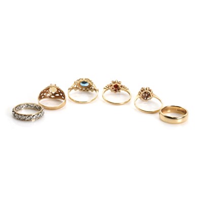 Lot 1329 - A group of six rings