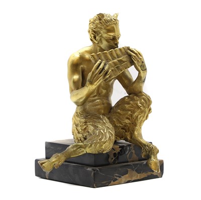 Lot 461 - A gilt bronzed figure of pan