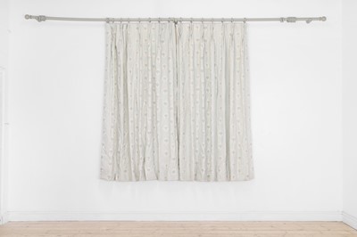 Lot 544 - A pair of lined and interlined linen curtains in Vanessa Arbuthnott 'Four Seasons'