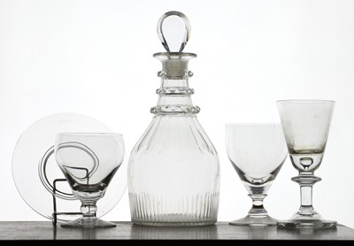 Lot 396 - A collection of 18th century style glassware