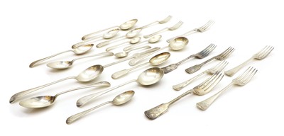 Lot 64 - A collection of silver flatware