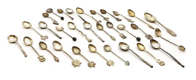 Lot 13 - A collection of silver spoons