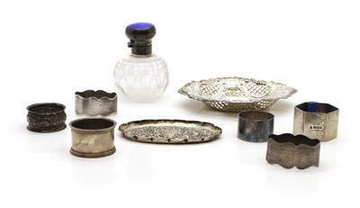 Lot 9 - A collection of silver napkin rings