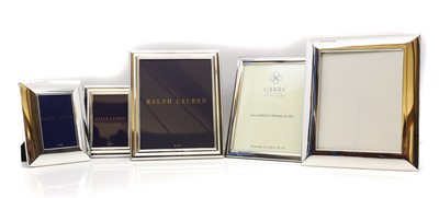 Lot 25A - A selection of Ralph Lauren silver plated photograph frames