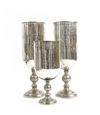 Lot 389 - A pair of oversized glass goblets