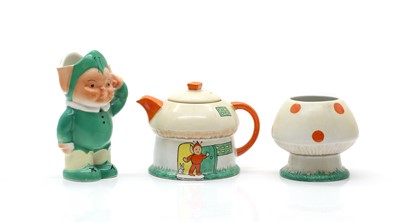 Lot 250 - A group Shelley porcelain 'Pixie' tea wares