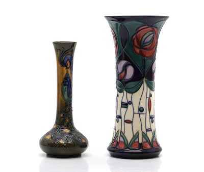 Lot 264 - A Moorcroft pottery 'Tribute to Charles Rennie Mackintosh' vase