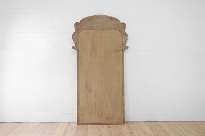 Lot 635 - A George I-style red and gilt japanned pier mirror