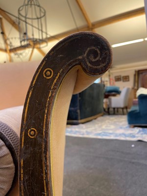 Lot 634 - A Regency simulated rosewood sofa