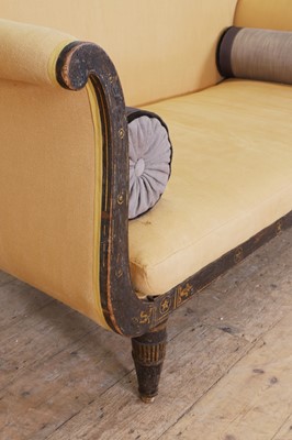 Lot 634 - A Regency simulated rosewood sofa