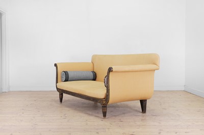 Lot 634 - A Regency simulated rosewood sofa