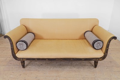 Lot 634 - A Regency simulated rosewood sofa