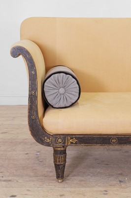 Lot 634 - A Regency simulated rosewood sofa