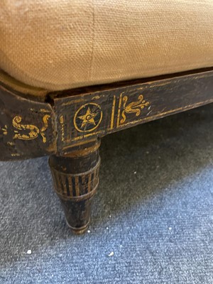 Lot 634 - A Regency simulated rosewood sofa