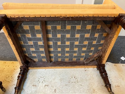 Lot 632 - A pair of Regency mahogany corner chairs