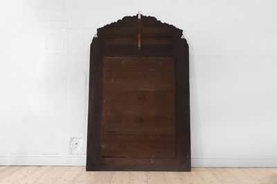 Lot 631 - A baroque gilt-metal and ebonised wooden pier mirror